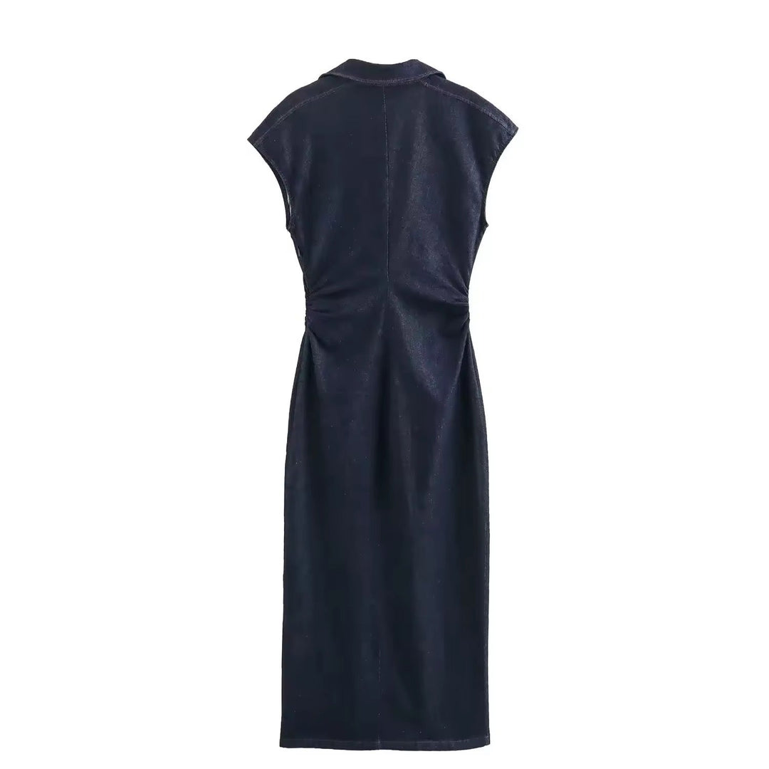 Levoire | Robe Chemise En Denim Avec Boutons