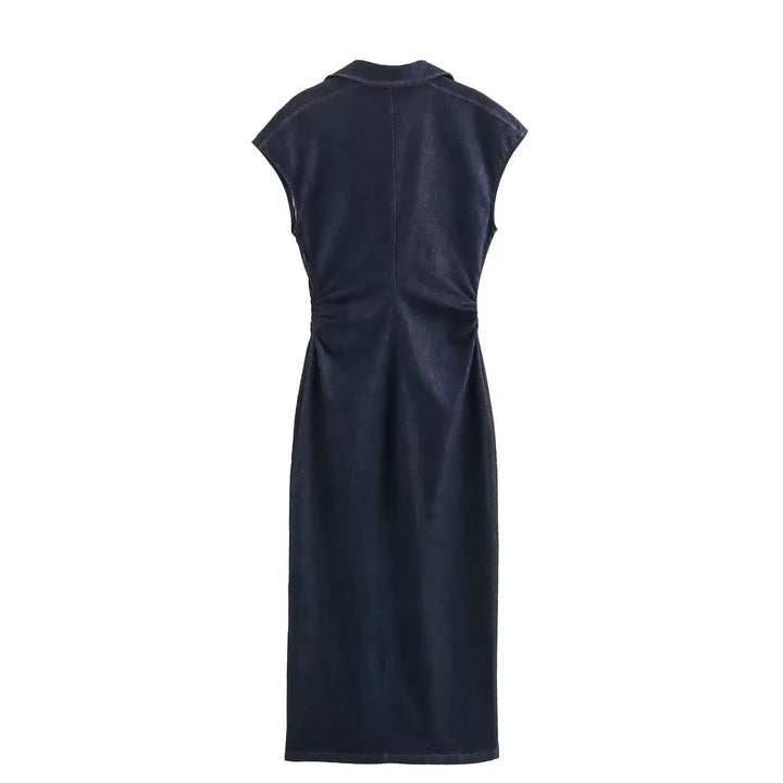 Levoire | Robe Chemise En Denim Avec Boutons