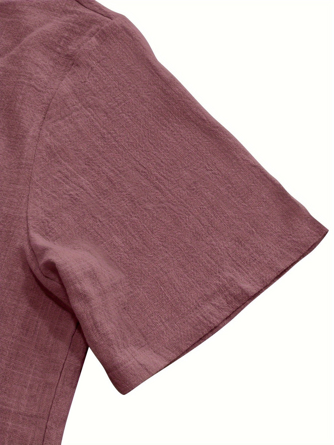 Levoire | T-Shirt Uni Hommes Col Henley Profond
