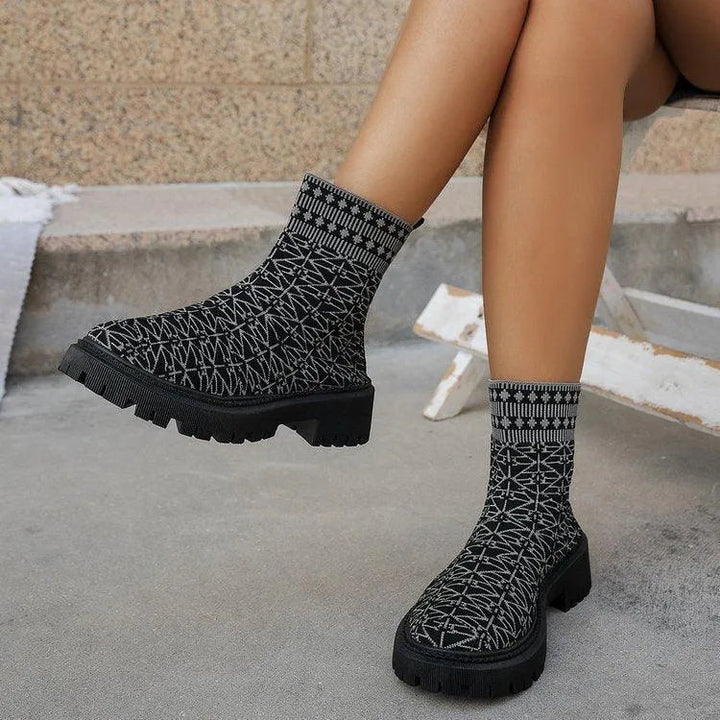 Levoire | Bottes Courtes Femme de Loisirs Noir
