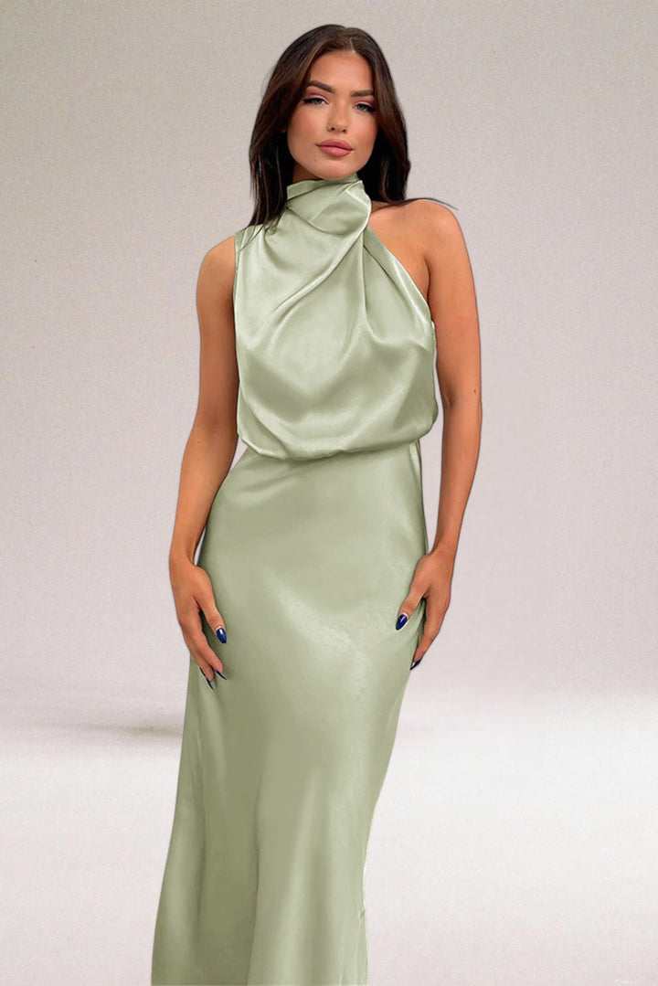Levoire | Tenue en satin glamour Vert clair