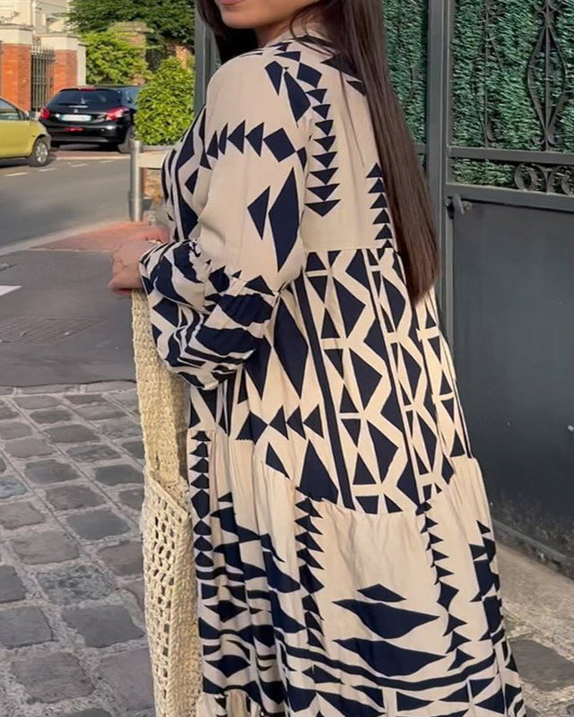Levoire | Maxi-Robe Bohème Avec Boutons