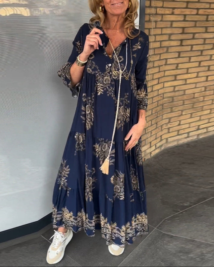Levoire | Robe À Manches Longues Bleu forcé