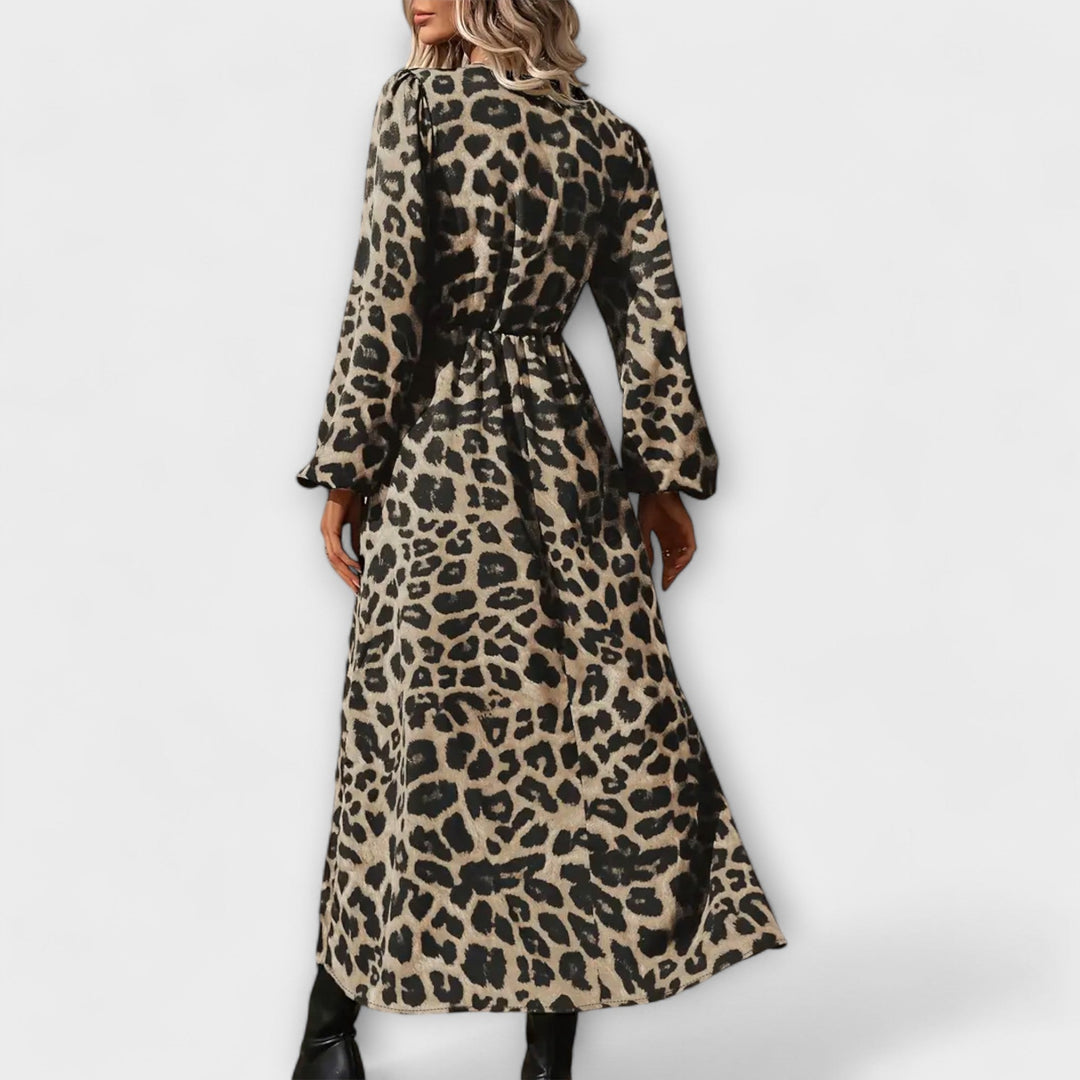 Levoire | Robe Élégante À Motif Léopard