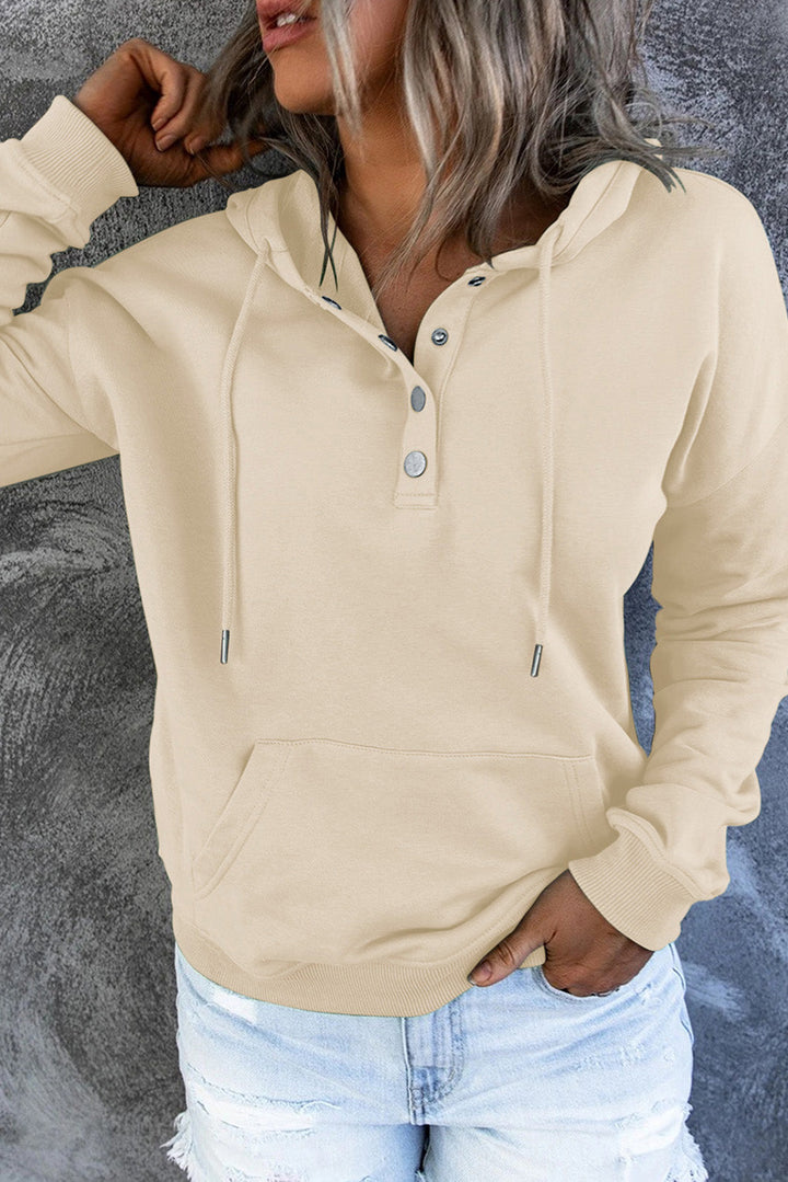 Levoire | Pull Fleece Chaud Avec Capuche Et Boutons