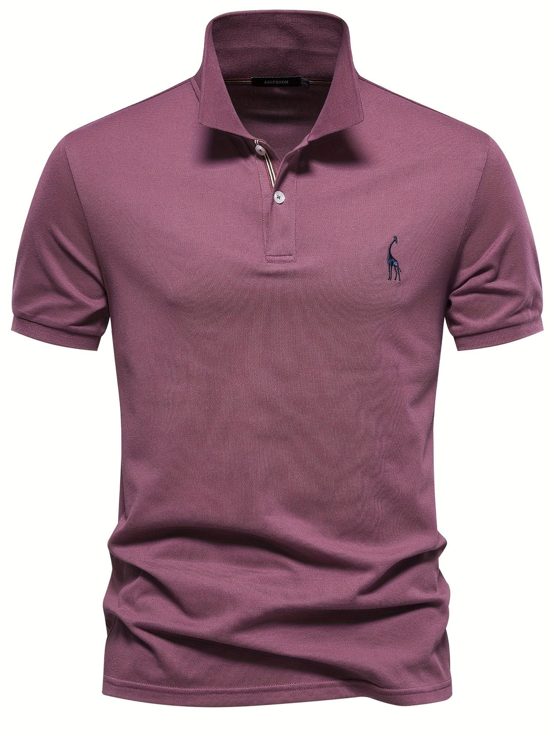 Levoire | Vêtements En Coton Mélangé Uni À Manches Courtes Avec Broderie De Girafe Fuchsia