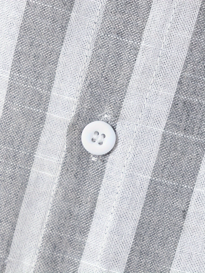 Levoire | Chemise Homme Rayée Avec Revers
