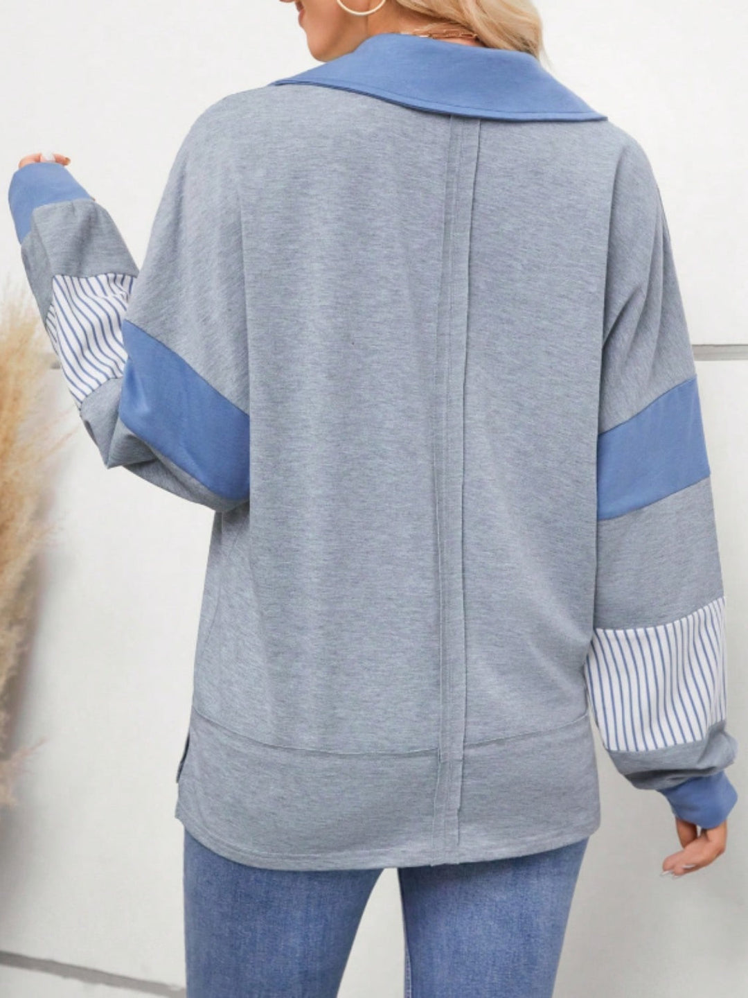 Levoire | Chemise Johnny à rayures divisées à manches longues