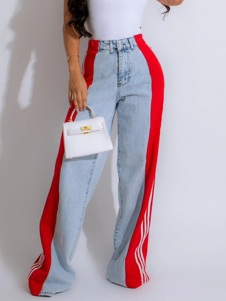 Levoire | Völjä jeans Bleu du ciel Rouge
