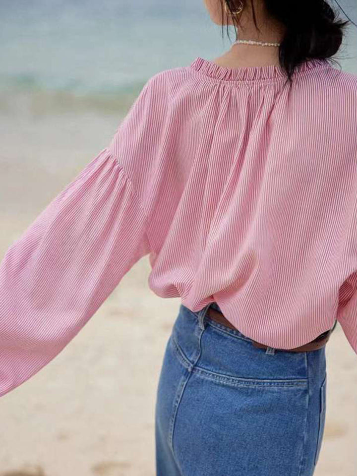 Levoire | Blouse Rayée Élégante