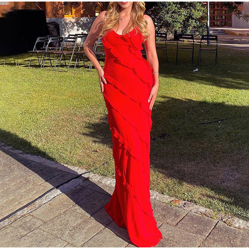 Levoire | Élégante robe longue à volants
