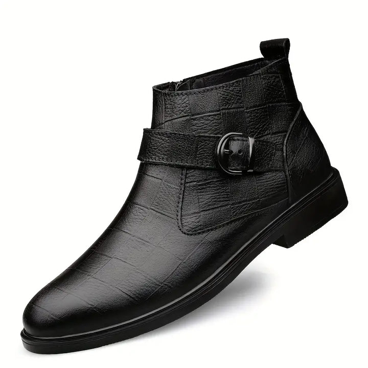 Levoire | Ranger Bottes en Cuir pour Hommes Noir