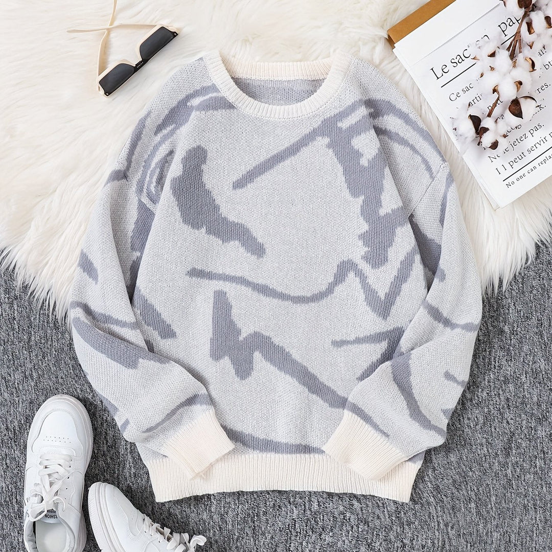 Levoire | Pull Homme Stylé Avec Impression Graffiti