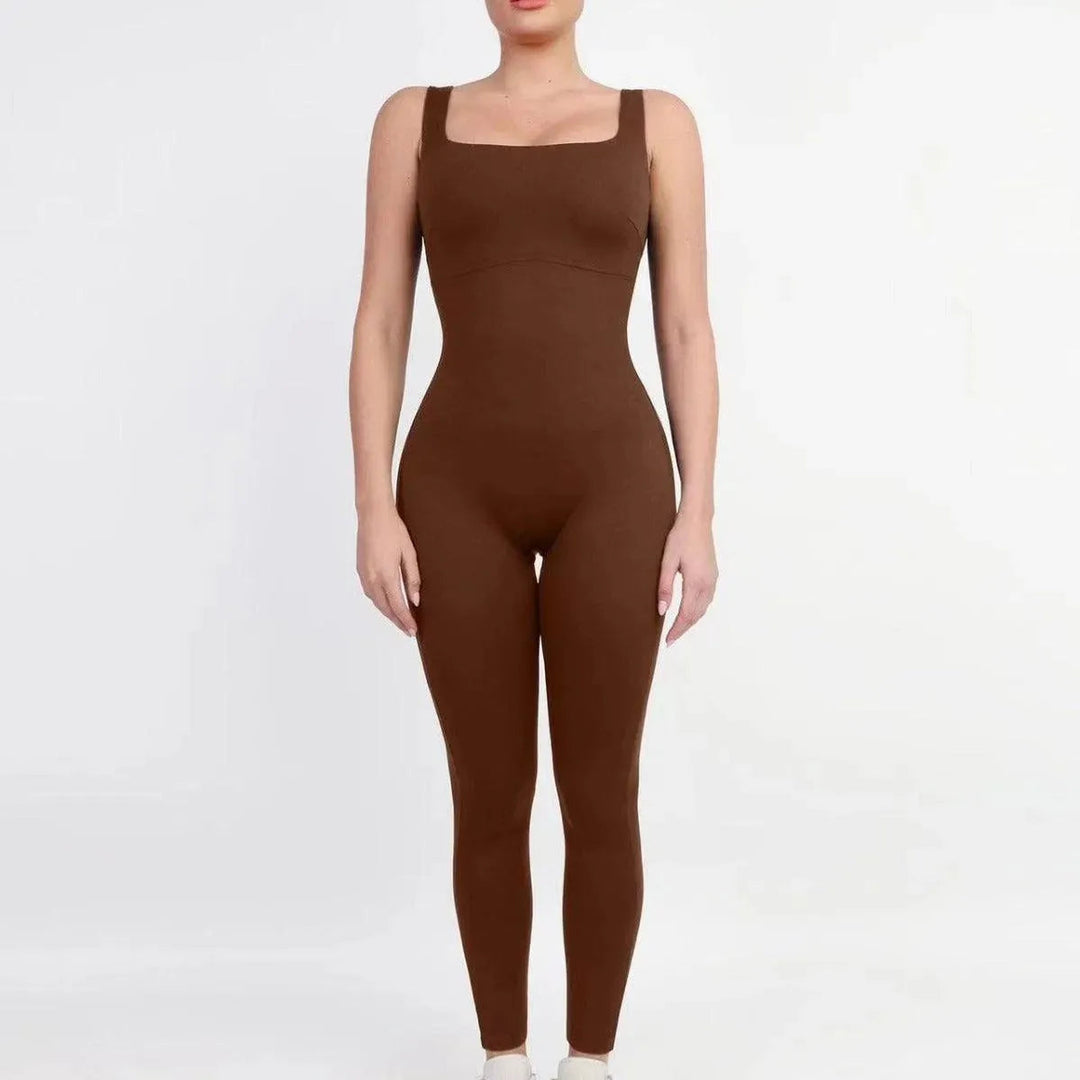 Levoire | Taitettu slim fit rembourré au niveau de la poitrine Braun
