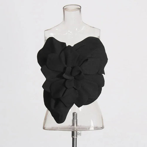 Levoire | Poche sans dos avec fleur tridimensionnelle