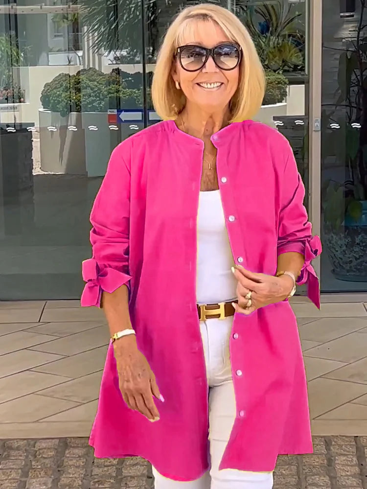 Levoire | Blouse En Lin Pour Femmes Rosa