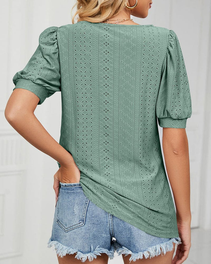 Levoire | T-Shirt En Une Couleur Uniforme Avec Manches Courtes