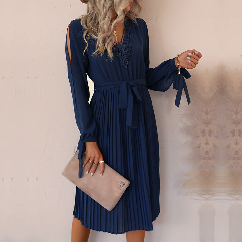 Levoire | Robe Midi Avec Découpes Aux Manches