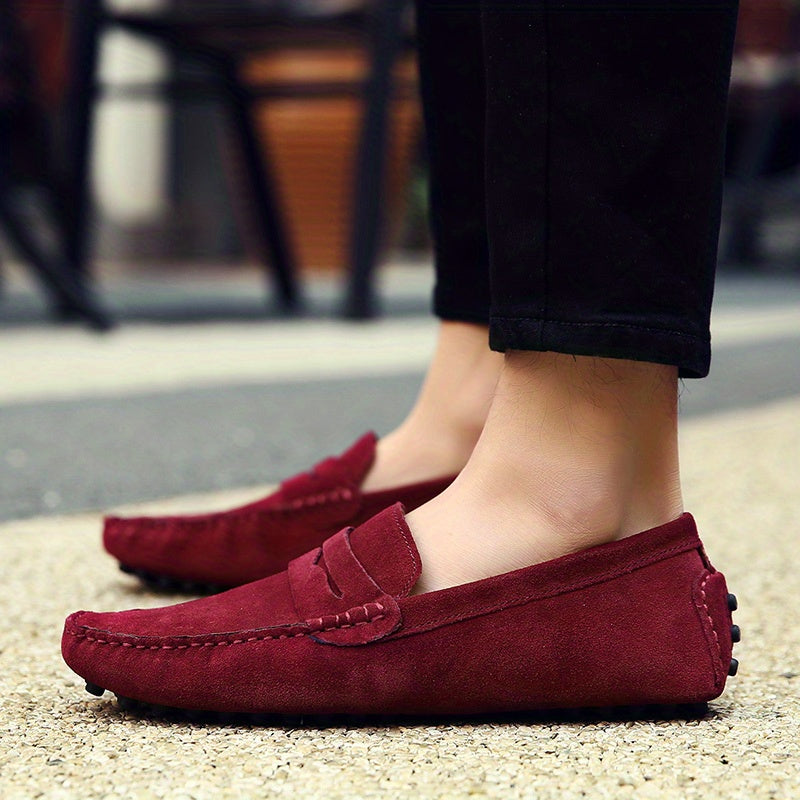 Levoire | Rennot Confortables Chaussures De Glissade Pour Hommes Avec Semelle Antidérapante Rouge bordeaux EU40