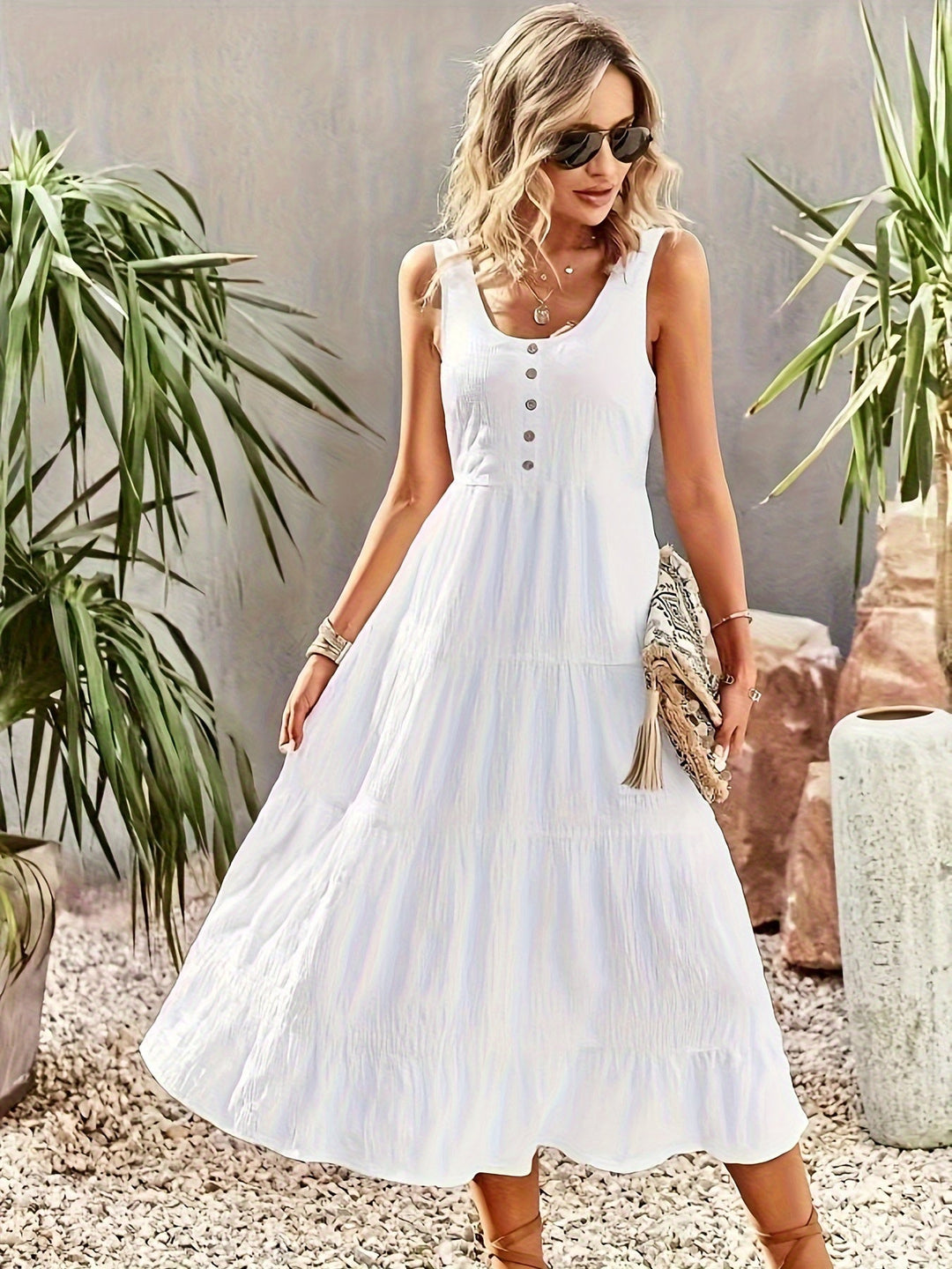 Levoire | Ourlet à volants avec poche Tank Robe femme