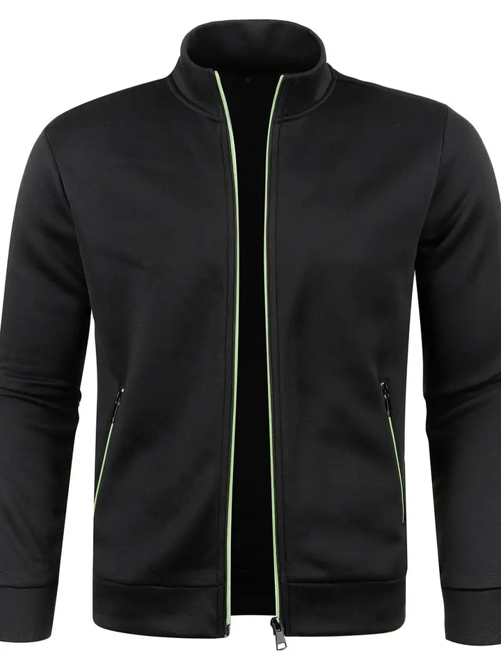 Levoire | Cardigan Moderne Avec Fermeture Éclair Complète Noir