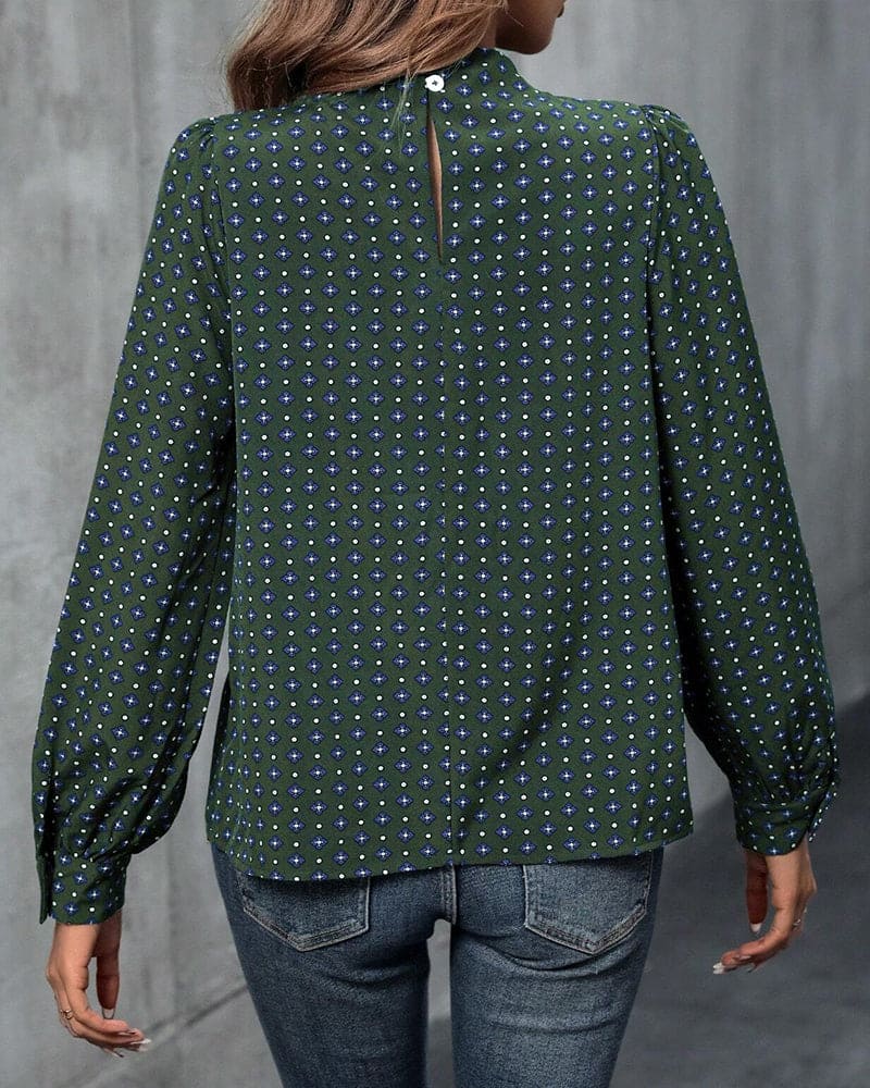Levoire | Blouse Style Vintage Avec Imprimés