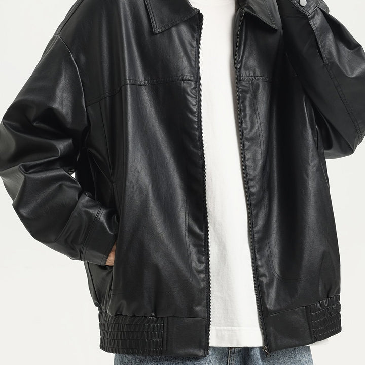 Levoire | Veste Pour Hommes En Cuir Pu Élégant