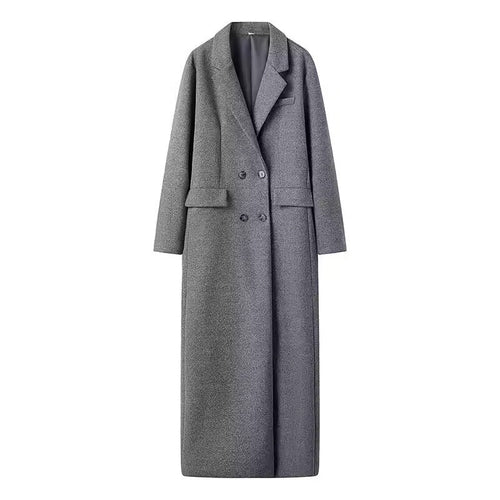 Levoire | Manteau Long Élégant En Gris