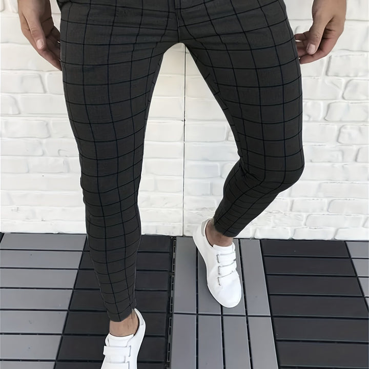 Levoire | Élégant Pantalon À Carreaux Pour Hommes