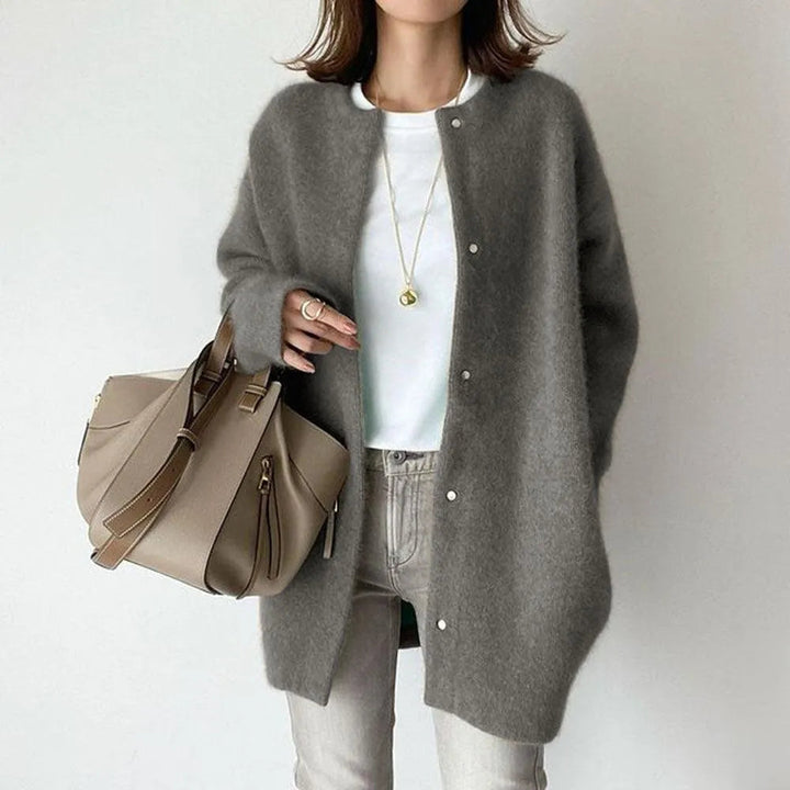 Levoire | Douillette en tricot Matière tricotée gris foncé