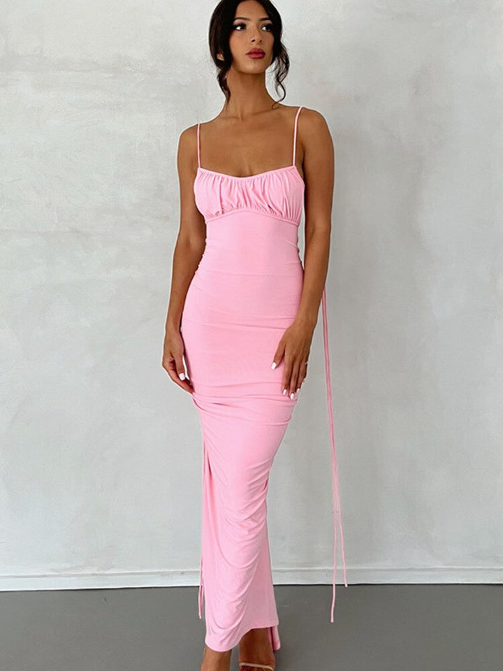 Levoire | Robe Bodycon Dos Nu Avec Volants