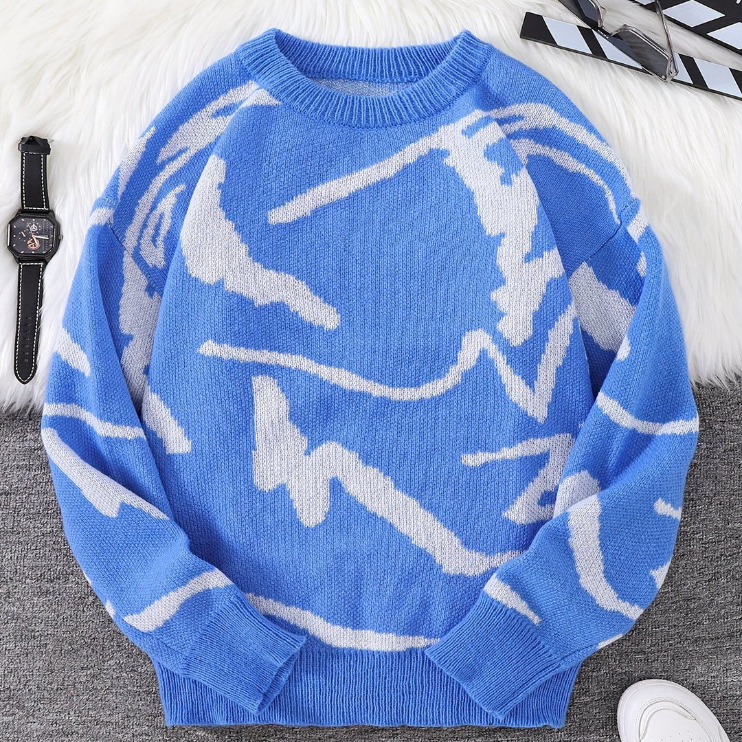 Levoire | Pull Homme Stylé Avec Impression Graffiti
