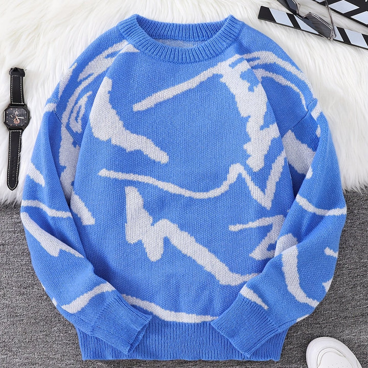 Levoire | Pull Homme Stylé Avec Impression Graffiti