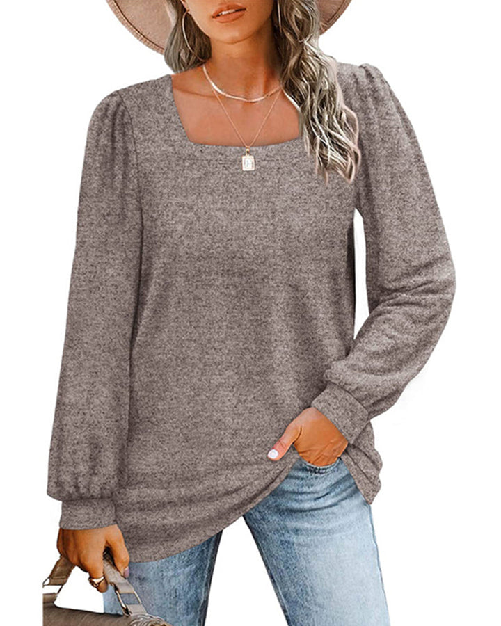 Levoire | T-shirt à manches longues élégante Khaki