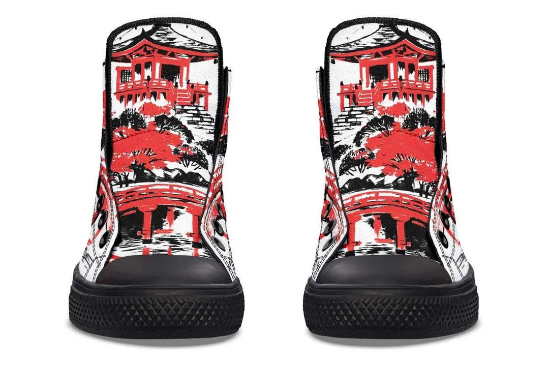 Levoire | Sneaker haute en toile imprimée – Style unique et confort garanti