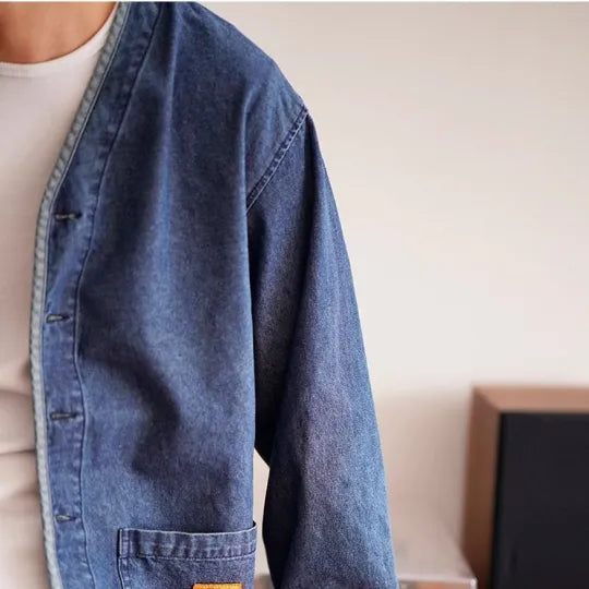 Levoire | Veste Chore Classique en Denim Indigo