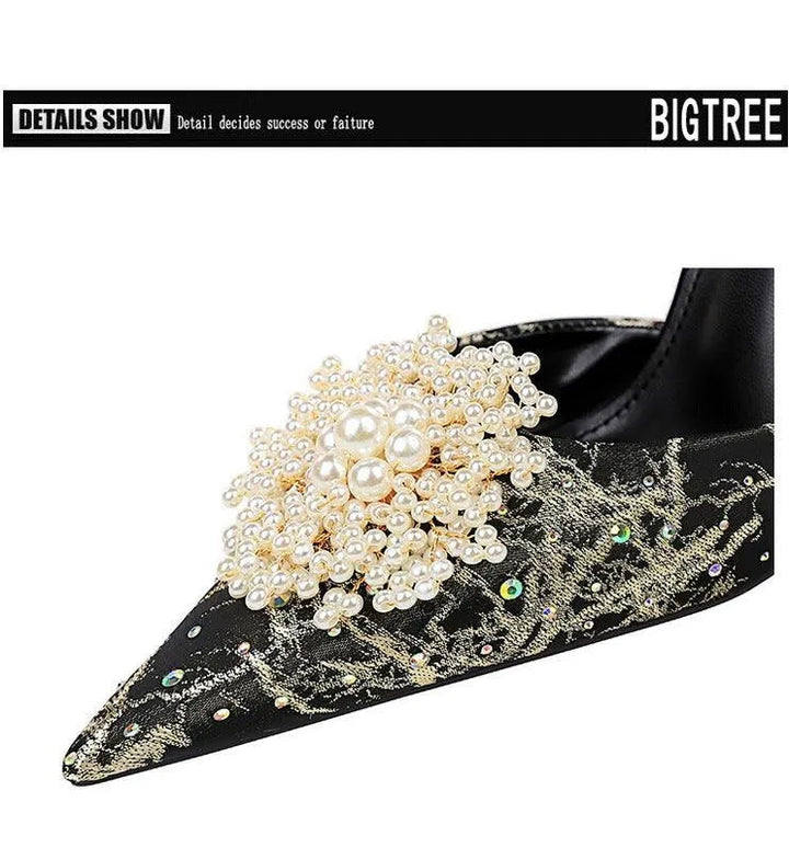 Levoire | Helmi et sandales peep-toe en diamant avec talons
