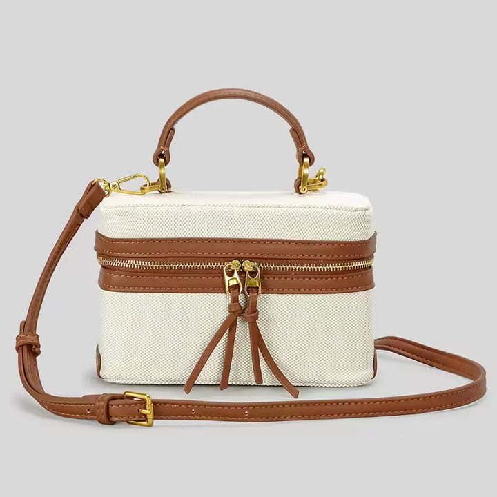 Levoire | Sac À Épaule Élégant En Toile Et Cuir