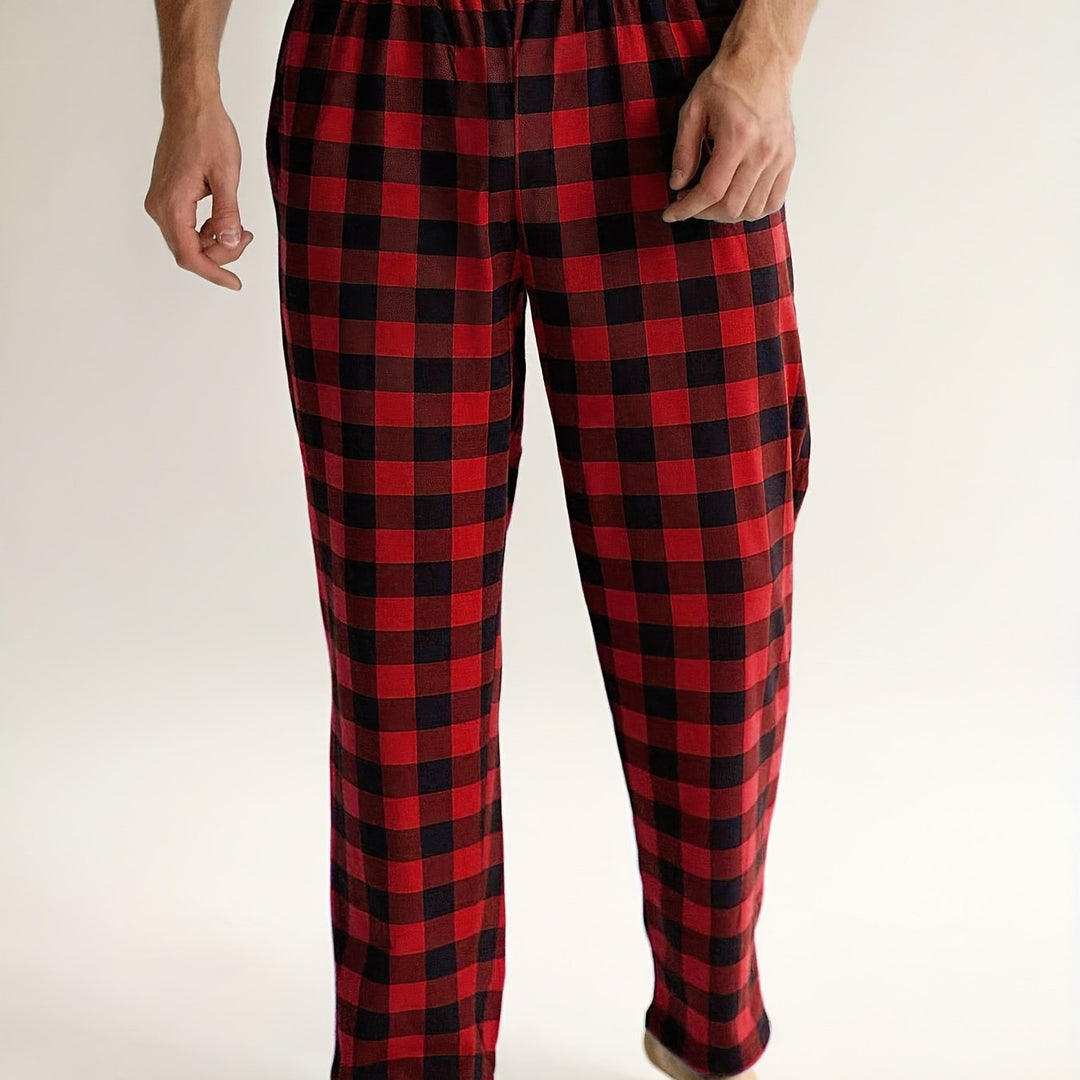 Levoire | Pantalons De Pyjama À Carreaux Rouges Et Noirs