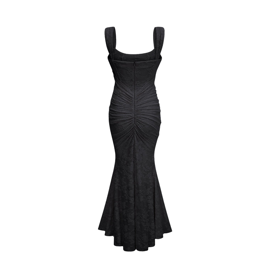 Levoire | Robe Maxi Jacquard Fleurs