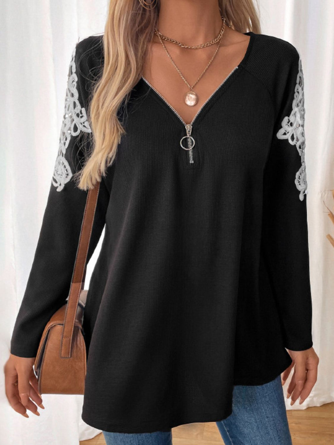 Levoire | Perfee Détail Pointu Quart Vetriem Chemise À Manches Longues Must