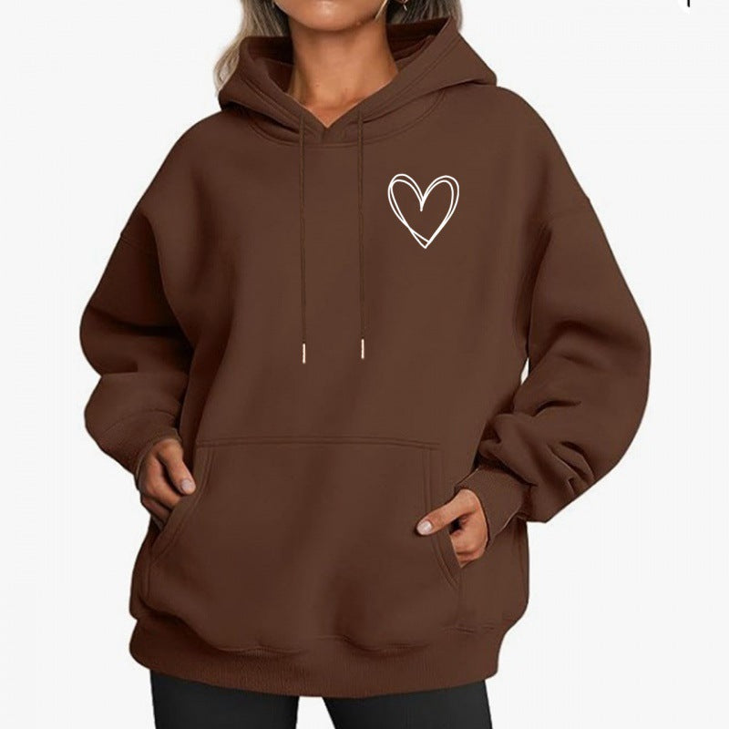 Levoire | Sweat À Capuche Décontracté Long Braun