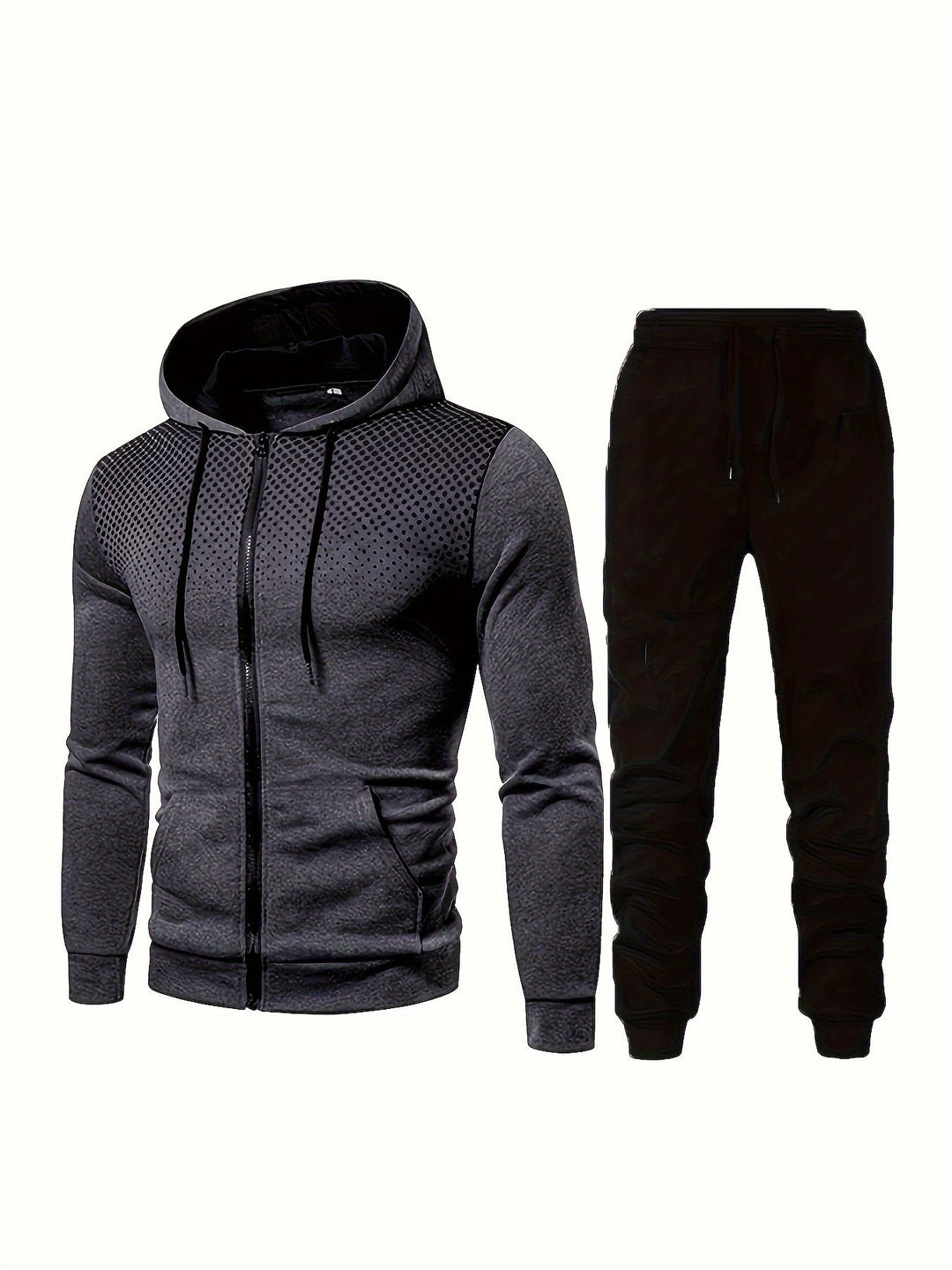 Levoire | Ensemble De Survêtement Pour Homme 2 Pièces Avec Sweat À Capuche Et Pantalon De Jogging Gris foncé