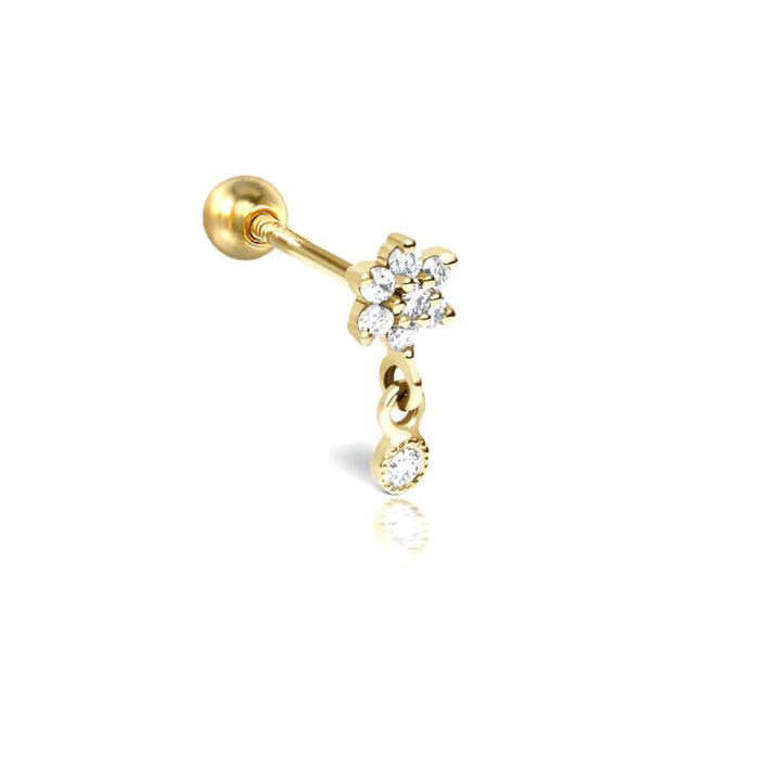Levoire | Boucles D'Oreilles En Zirconium Cristal Or Daisy