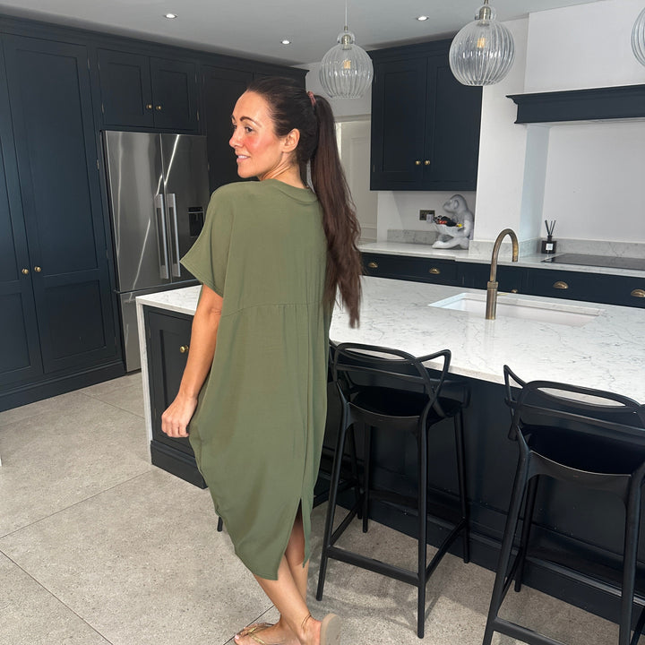 Levoire | Robe Midi Avec Décolleté En V