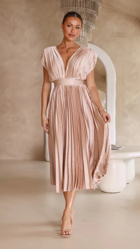Levoire | Robe a-ligne raffinée Rose
