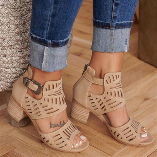 Levoire | Bottes Ouvertes À Talons Et Boucle