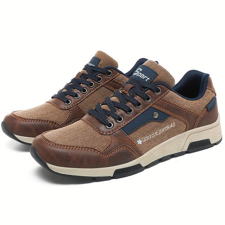 Levoire | Grandes Tailles Chaussures De Randonnée Pour Hommes Bordeaux Marron foncé