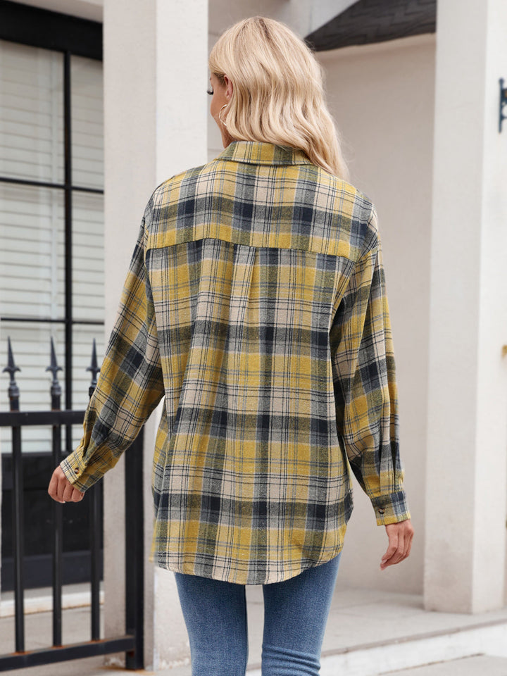 Levoire | Chemise À Carreaux À Manches Longues Et Poches