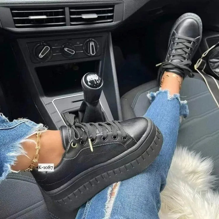 Levoire | Chaussures à lacets pour femmes Noir
